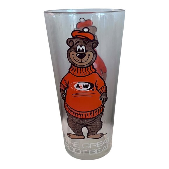 Vintage A&W Root Bear Glasses Set Of 2 1970's 16 oz - Picture 6 of 7